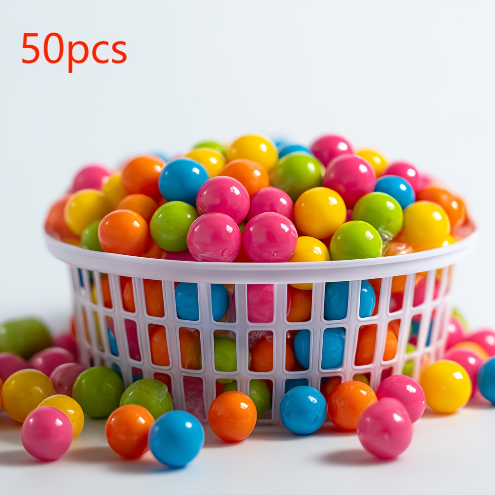 50pcs Ocean Balls, Rainbow , Anti-squeezing, Soft Plastic Ocean Balls, Suitable For Birthdays, Swimming Pools, Tents, Christmas Party Gifts