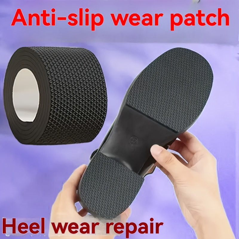 

1 Roll Self-adhesive Eva Shoe Sole Repair Patch - Anti-slip, Heel Wear Pad For High Heels & Furniture Feet, Leg Protector