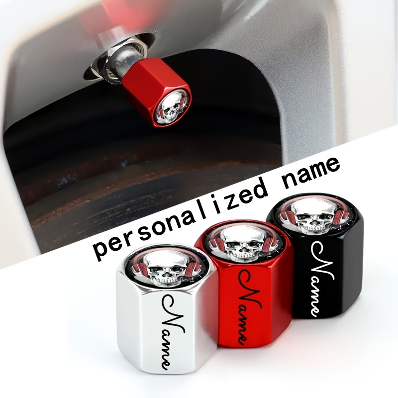 

Custom Aluminum Alloy Valve Cap With Personalized Name, Fit For Vehicles, Vehicle Customization