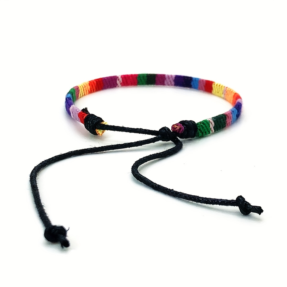 12pcs Artistic Retro Hand Woven Bracelets Set