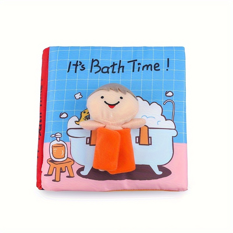 

Baby Early Education Cloth Book, Tear Not Rotten Washable Gnawing Cloth Book, Bath To The Toilet To Take Care Of Little Baby Newborn Baby Cloth Book, Parent-child Interactive Toys