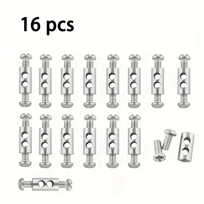E-shop HORN 16-teiliges Set Drahtseilclips, Edelstahlklemmen zum Verriegeln von Drahtseilen, verstellbare selbstsichernde Befestigungen,
