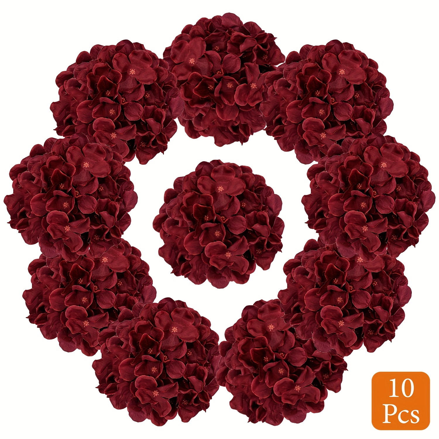 TEMU 10pcs Red Flowers With - For Weddings, Engagements, Home & Decor, Christmas Decor