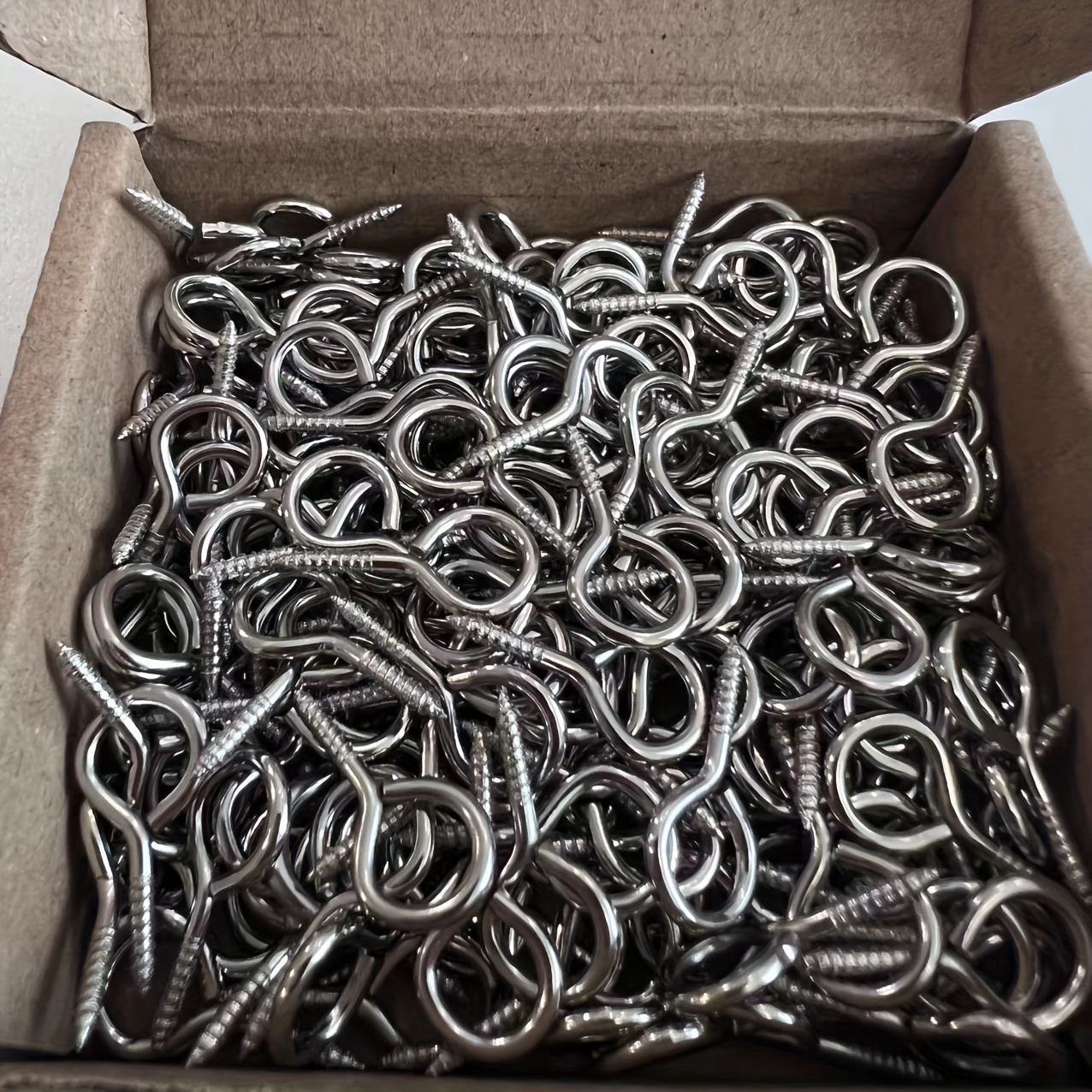 85/130pcs Silvery 0.78-inch Hooks, Hole Eye Screws