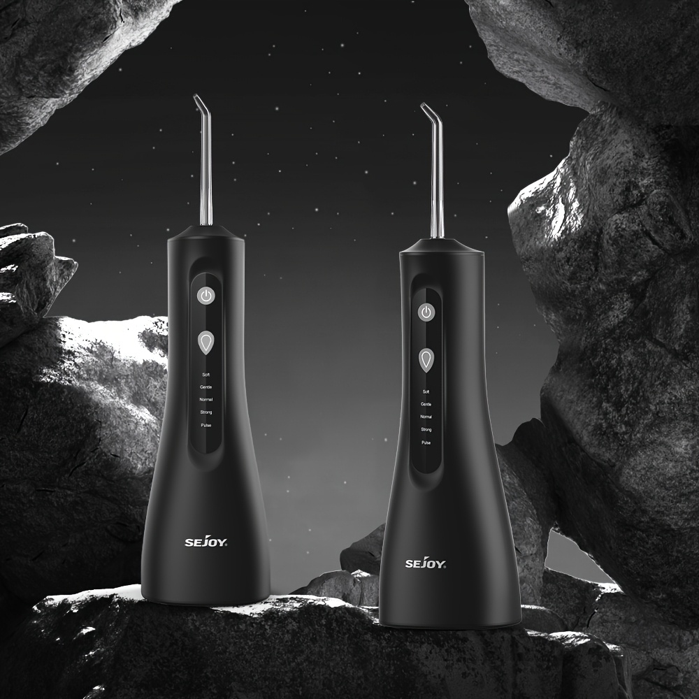 Sejoy Cordless Water Flosser with 5 Replacement Nozzles
