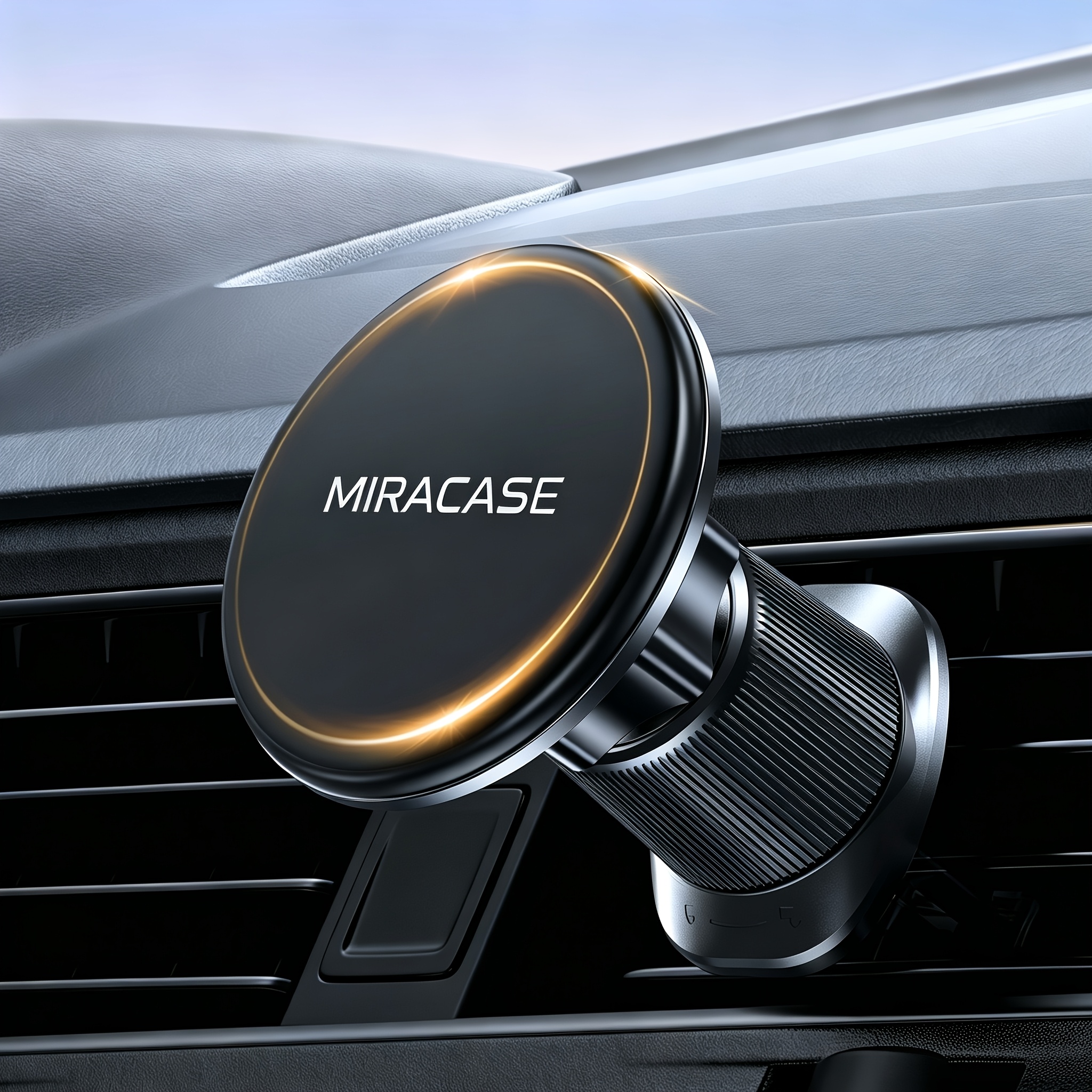 TEMU Magnetic Car Phone Holder Performance Versatile For Iphone For Unique Dual-hook Fixation Ensuring Driving Pleasure At Turn