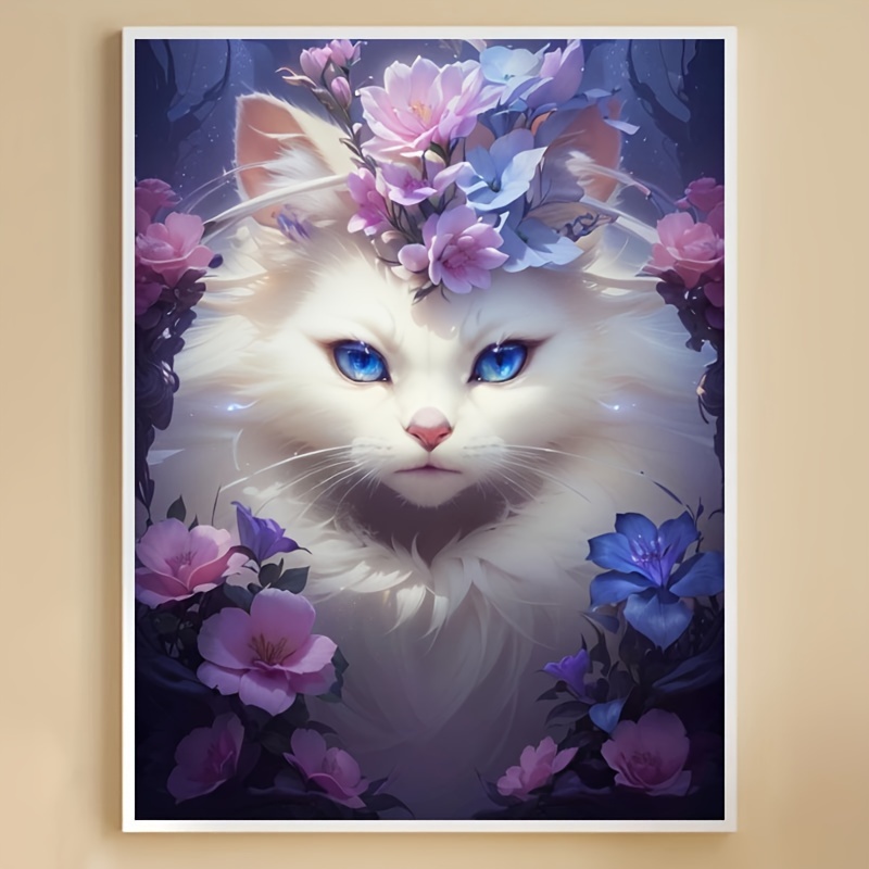 

Diamond Painting Art "white Cat" Series 2024 Full Diamond Painting Mosaic 5d Diy Stitch Kit Diamond Painting Art Home Decoration