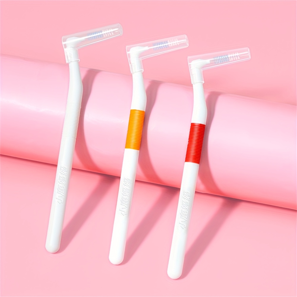 Super Deer 10pcs Interdental Brushes with Angled Head