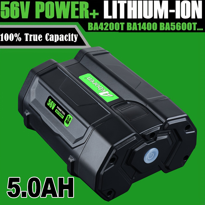 BA2800, BA4200, BA1400T EGO 56V Battery for Lawn Mowers Leaf Blowers
