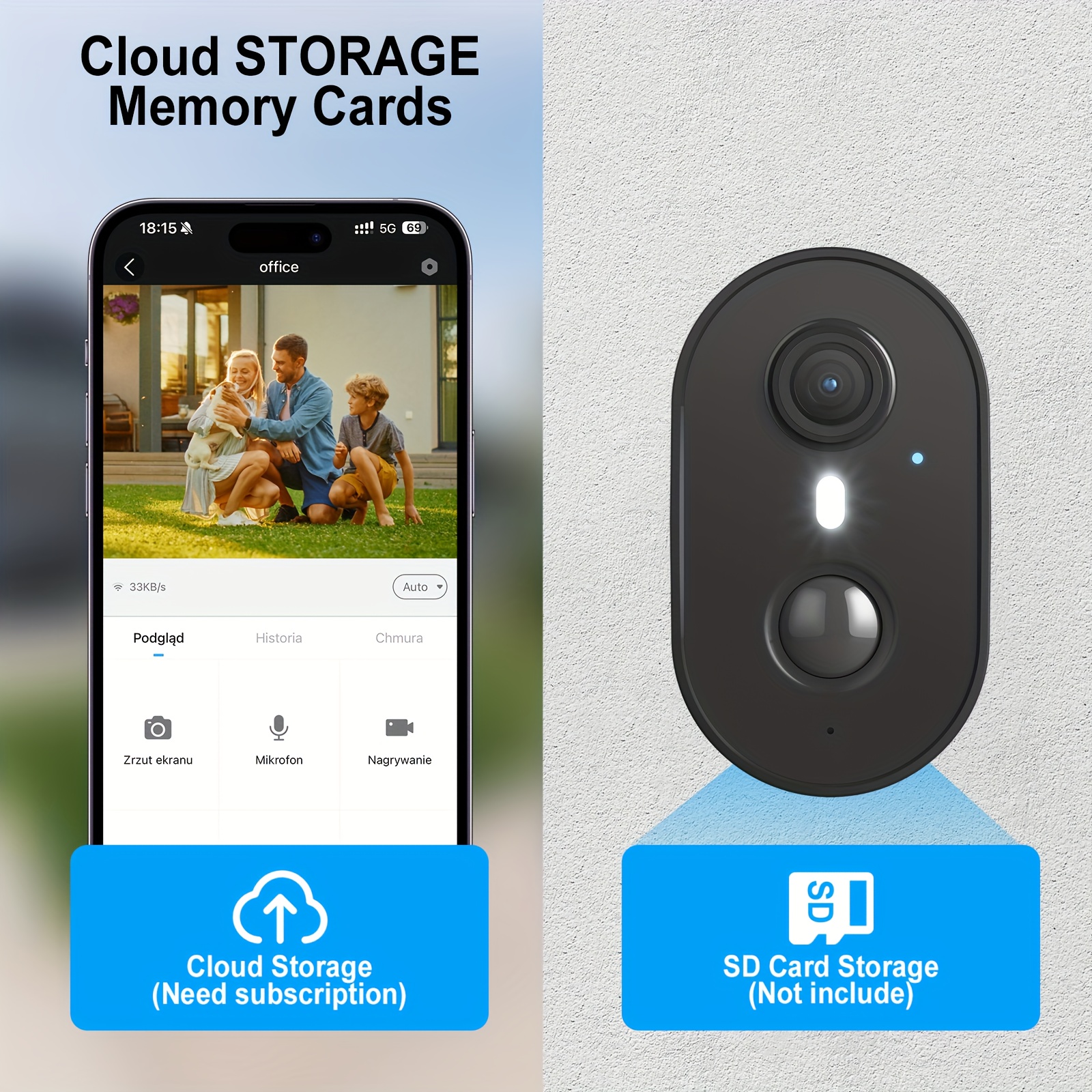 2 caméras de surveillance extérieures, 4MP 2K sans fil avec panneau solaire, batterie, WIFI 5G&2.4G, vision nocturne en couleur, détection de mouvement PIR et alarme, compatible Alexa, audio bidirectionnel, stockage cloud ou carte SD, noir, protection IP65