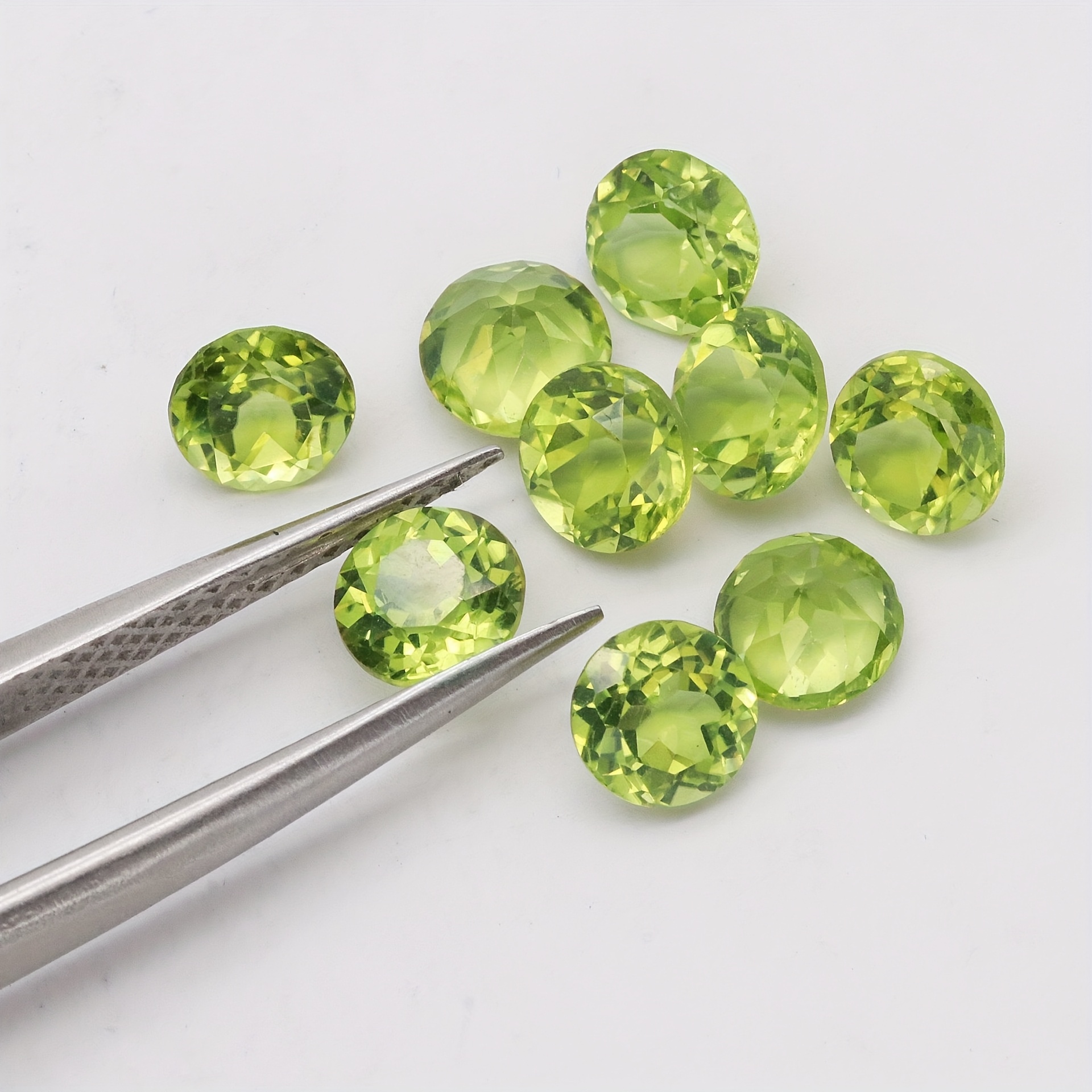 20pcs Peridot Cabochons for Pendant Necklaces