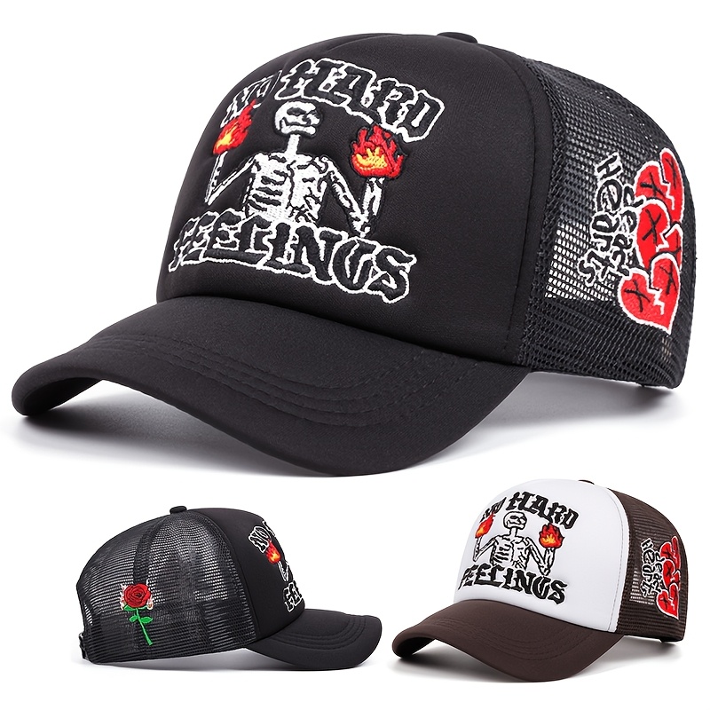 

& Embroidered Cap - , For , Trucker Hat Sun , For Golf &