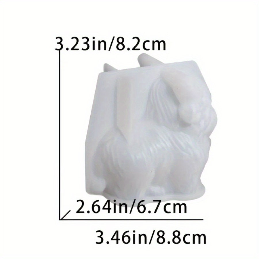 E-shop Highland Kuh Silikonform - Niedliches Kuh-Design mit ausdrucksstarken Augen & Hörnern, langlebige & leicht zu reinigende Kerzenform für