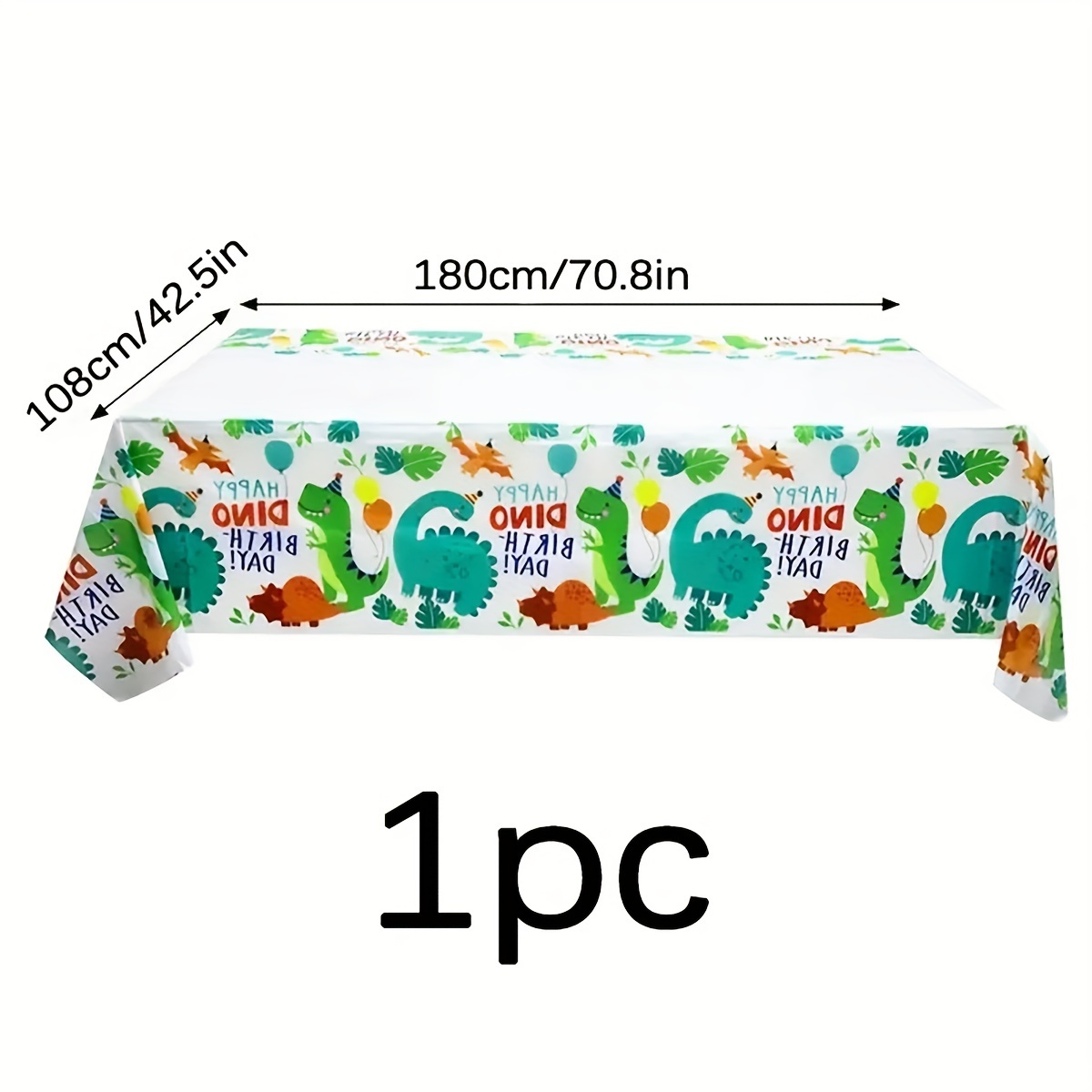 

1pc, Dinosaur Party Tablecloth, Plastic, Colorful Dino Birthday Party Theme Table Cover, Birthday Baby Shower Party Decorations