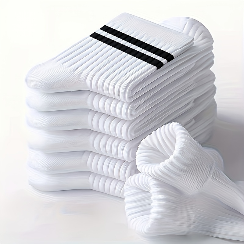 E-shop 3/6 Paar Klassische Uni-Farben Sommer Damen Langsocken – Atmungsaktiv & Schweißabsorbierend. Aus Hochwertigem Material, Weich & Hautfreundlich.