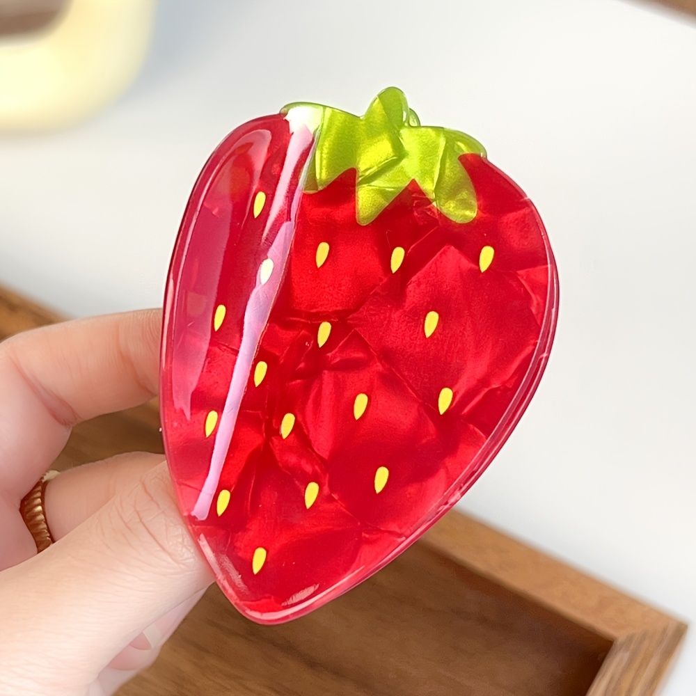 E-shop Süße Erdbeer-Haarnadel, ein Mädchen-Haarschmuck, ein erfrischendes Sommer-Haarschmuckstück, leicht und nicht belastend für das Haar, geeignet