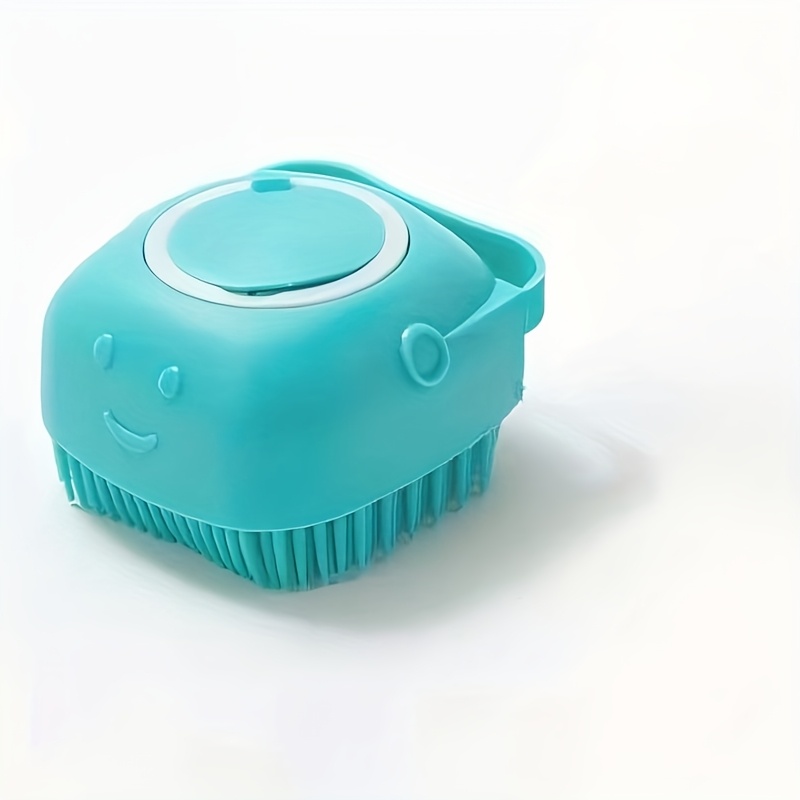 TEMU Pet Grooming Shampoo Dispenser Bath Brush & Massager - Shampoo Release, Soft Detangling Comb & Shower Gel Dispenser For Dogs, Cats, Horses,