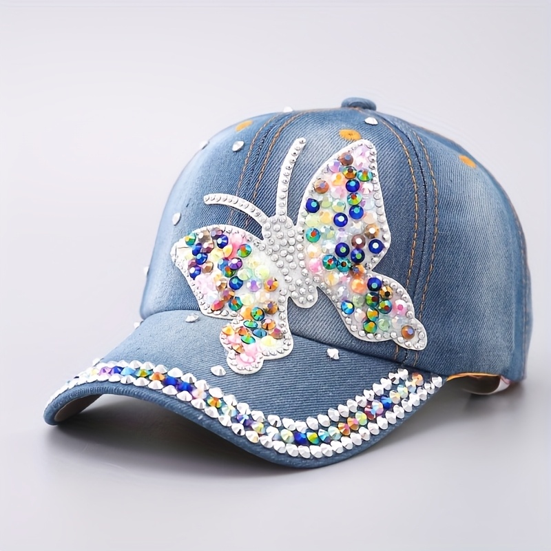 Image of 1pc Adjustable Patch Baseball Cap With Handmade Couple Hat Suitable For Outdoor Casual Fashion Decoration Accessories Color Position Random