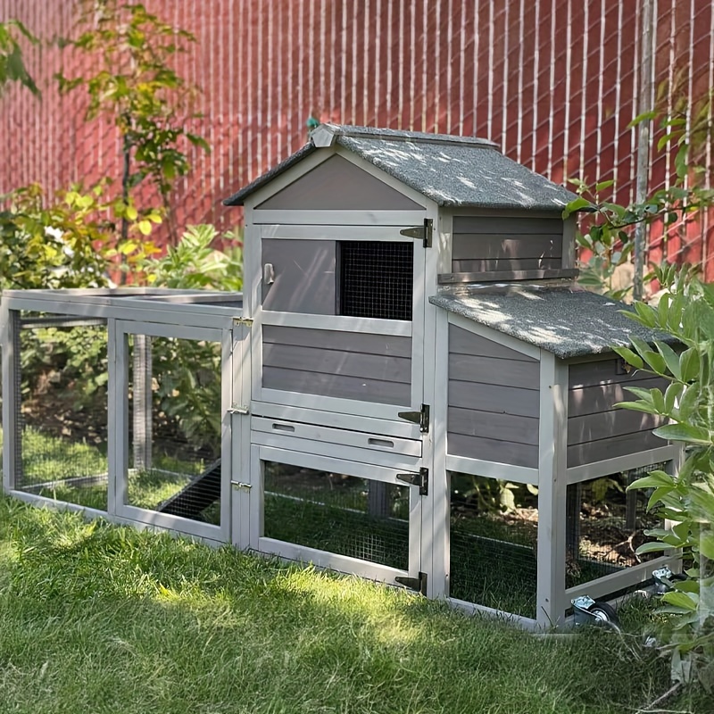 Mobile Chicken Tractor 1 2 Chickens Wooden Chicken Coop - Temu