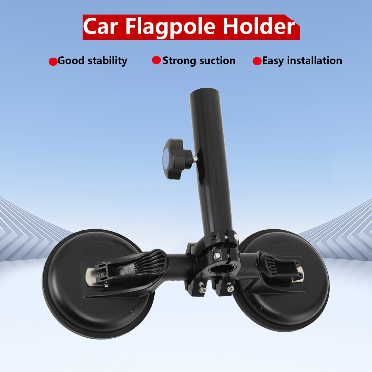 Image of Metal Car For Vehicle Flags | And With Suction Cup, No Electricity Required