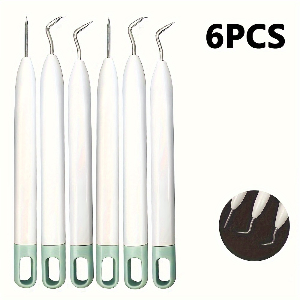6pcs Hook Weeders, Craft Weeding Tools, Vinyl Weeder For Lettering, Adhesive Vinyl, Crafting
