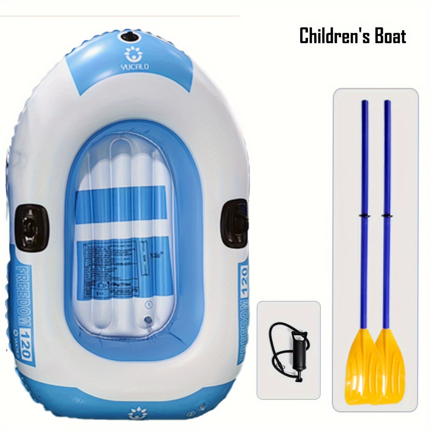 Portable 2 Person Inflatable Fishing Boat For Outdoor - Temu Canada