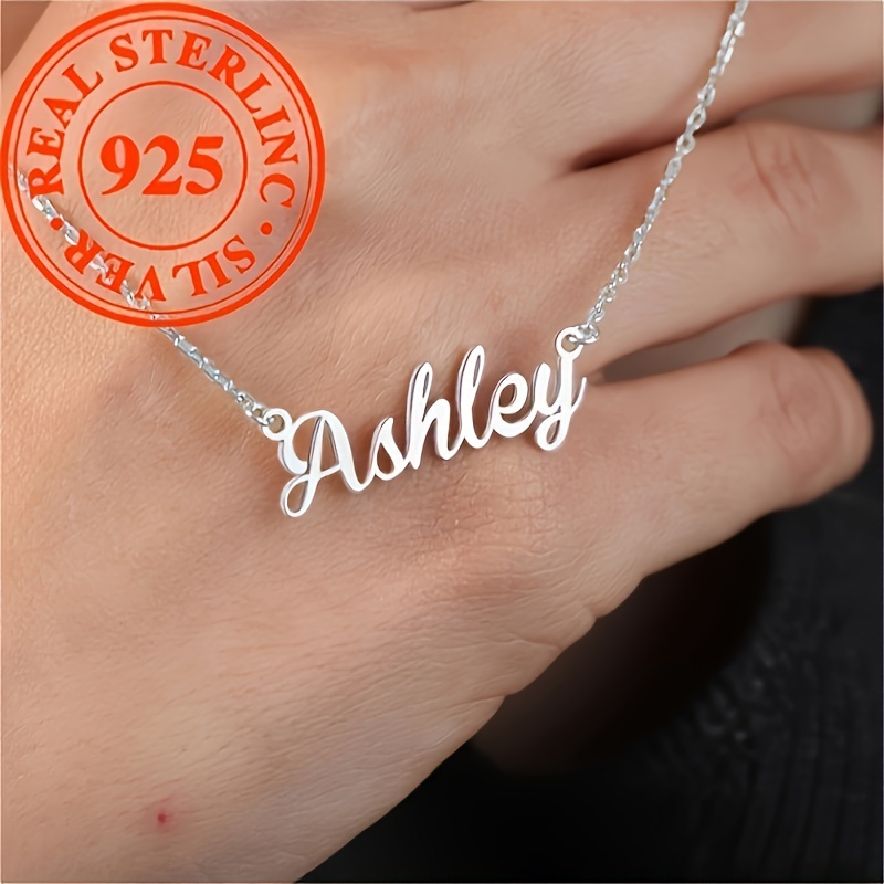 

Necklace, 925 Personalized , 18k , Nameplate, For Christmas, Birthdays, Weddings, Day, 's Day - No Needed, , Unique For Women - Engraving In English