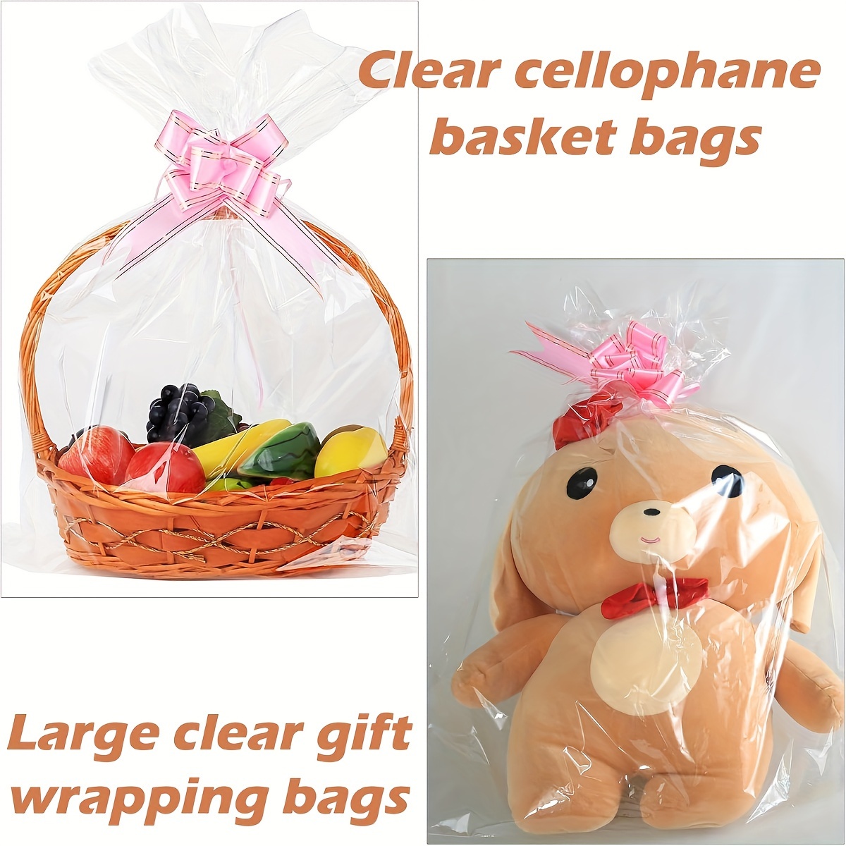 50pcs 15 7x18 1in large self sealing cellophane bags Temu United