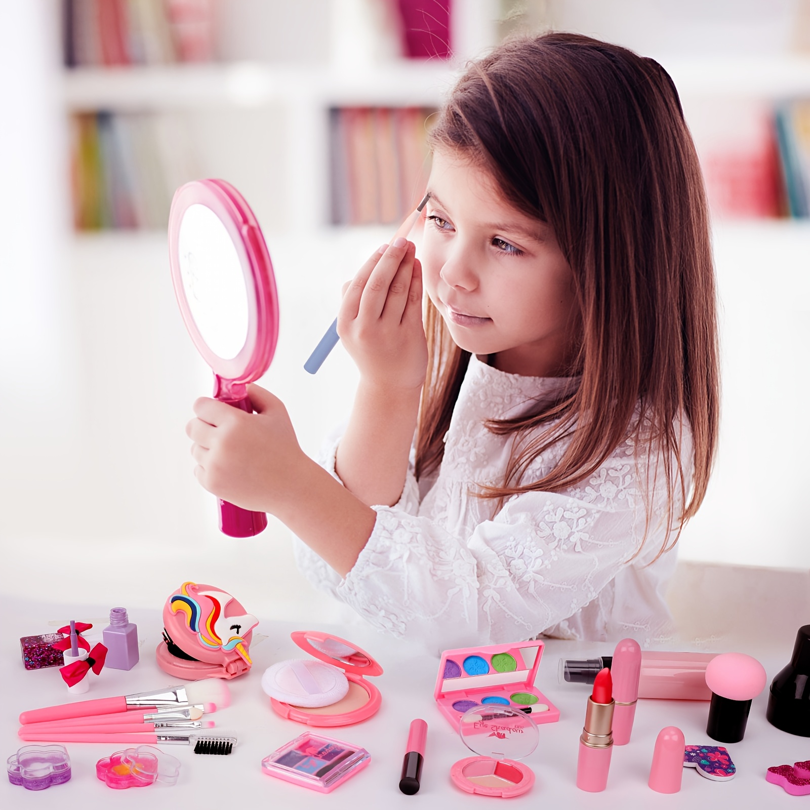 Bolsa de maquillaje para ninos juguetes de maquillaje lavables reales para ninas pequenas juguetes de maquillaje de princesa juguetes de regalo de