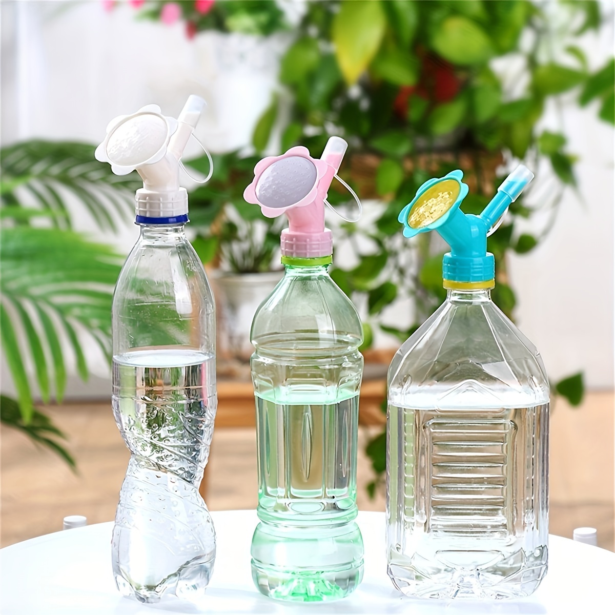 Dual-Use Watering Nozzle - Fits Soda & Beverage Bottles, Ideal for Flowers &, Thread, Random Color