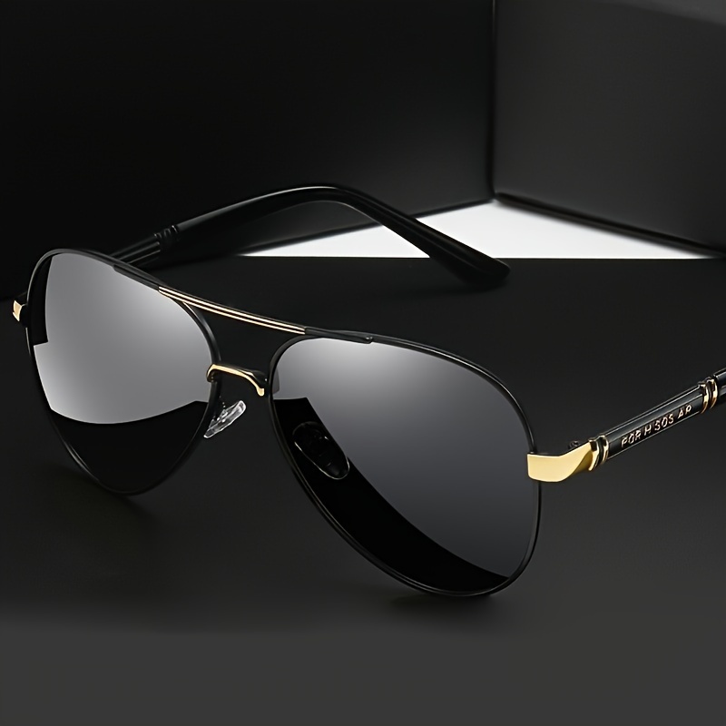 Buy Night Vision Black Frame Men Women Aviator Sunglasses for