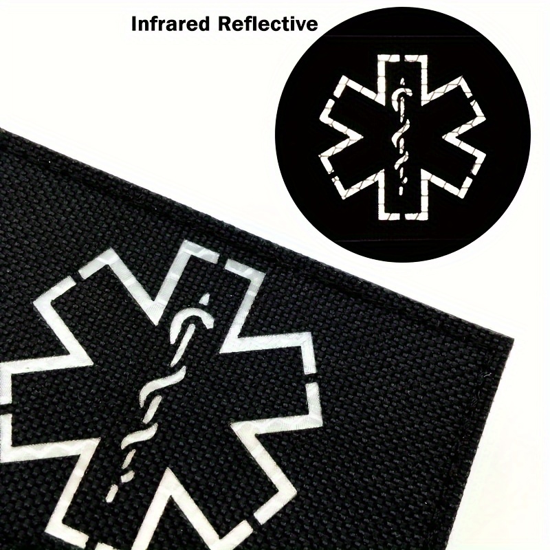 

1pc Reflective - , Iron-on, , And - - For Clothing, , Jackets, Vests, , And