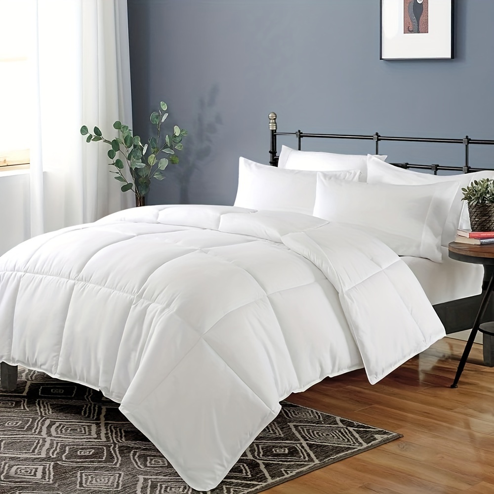 TEMU Couette matelouée à 1 pièce, couette d'appoint matelassée légère, grande/surdimensionnée, taille complète, respirante de qualité supérieure,