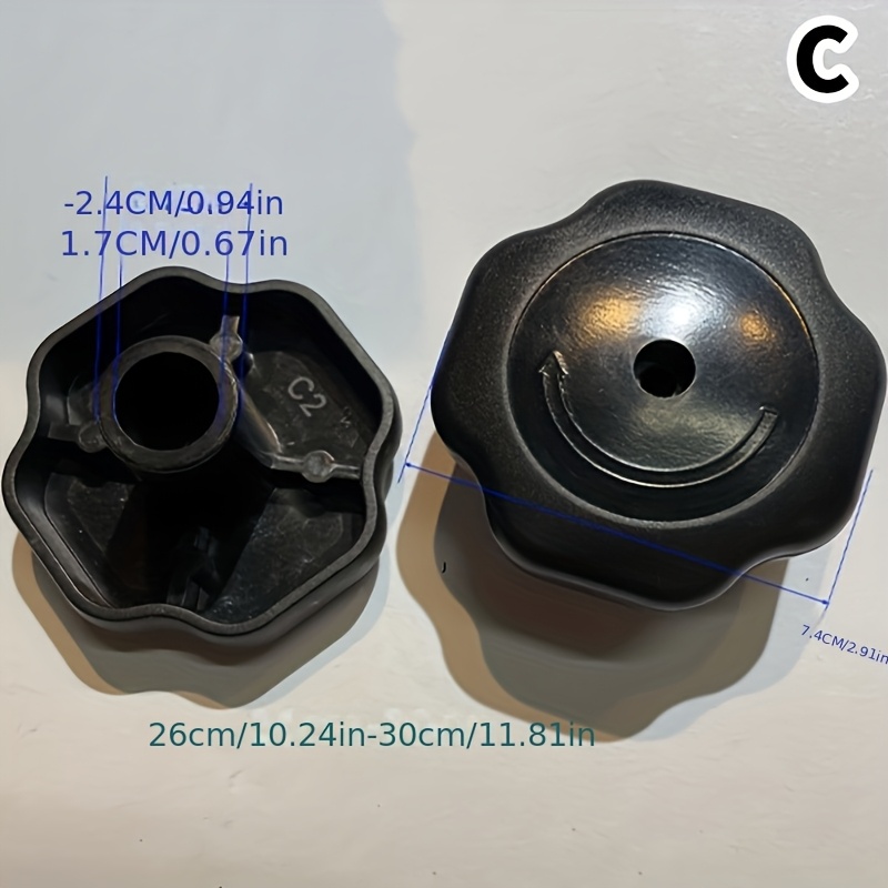 TEMU 1pc Casserole Button Lid Knob Pressure Cooker Knob Additions Pressure Cooker Handle Button Protective Bakelite Spiral Cover