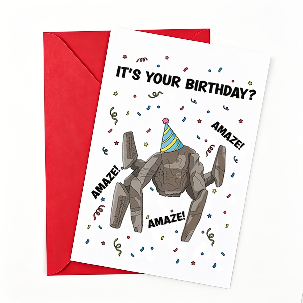 TEMU 1 carte d'anniversaire "Joyeux Anniversaire", carte d'anniversaire Loki l', un cadeau pour fan de science-fiction - Enveloppe incluse