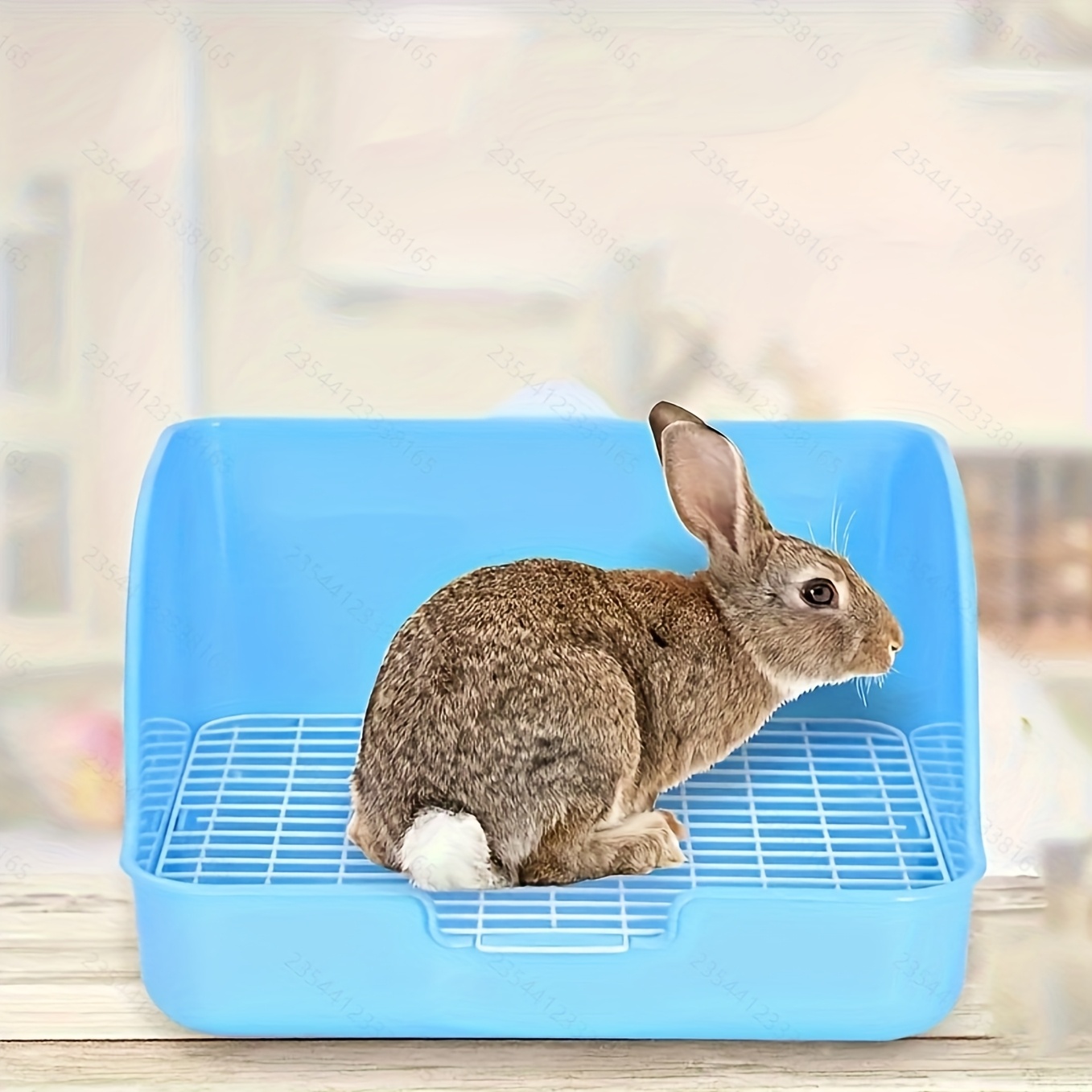 4 Stück Kaninchenklo-Schutz – Transparente PVC-Trennwände, 55x26 Cm, Mit Befestigungsknöpfen – Für Kleintierkäfige