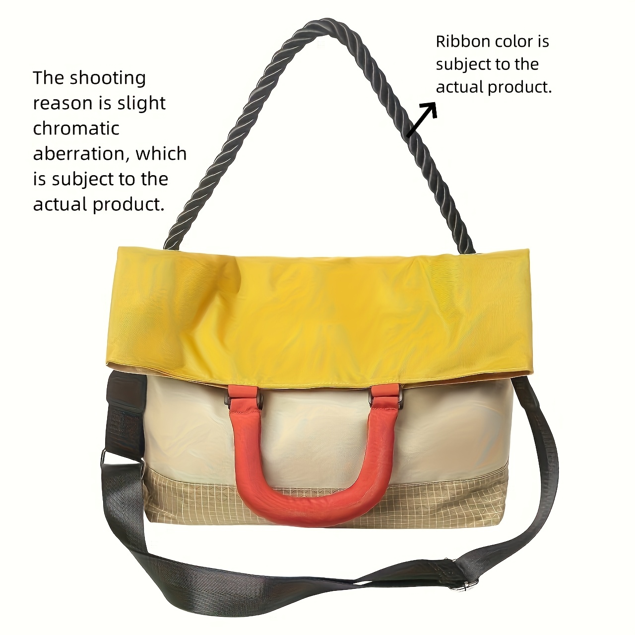 TEMU Japanese-style Functional Magnetic Design Crossbody Bag, Large Capacity, Lightweight, Versatile Shoulder Bag For Work, Commuting, Messenger Bag,
