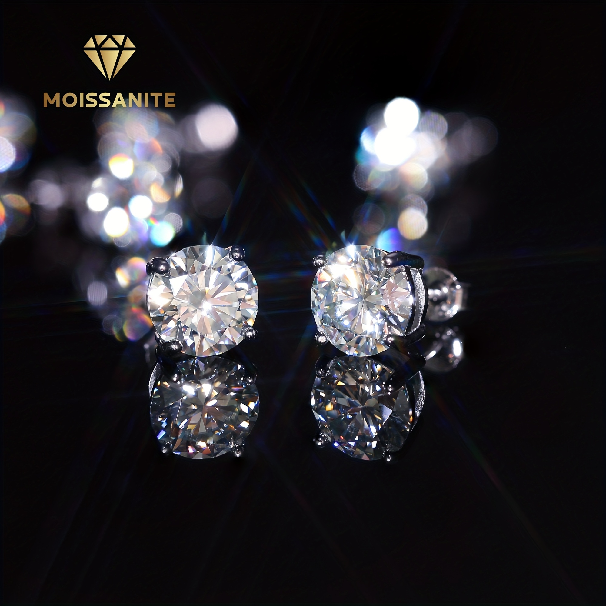 Moissanite Stud Earrings