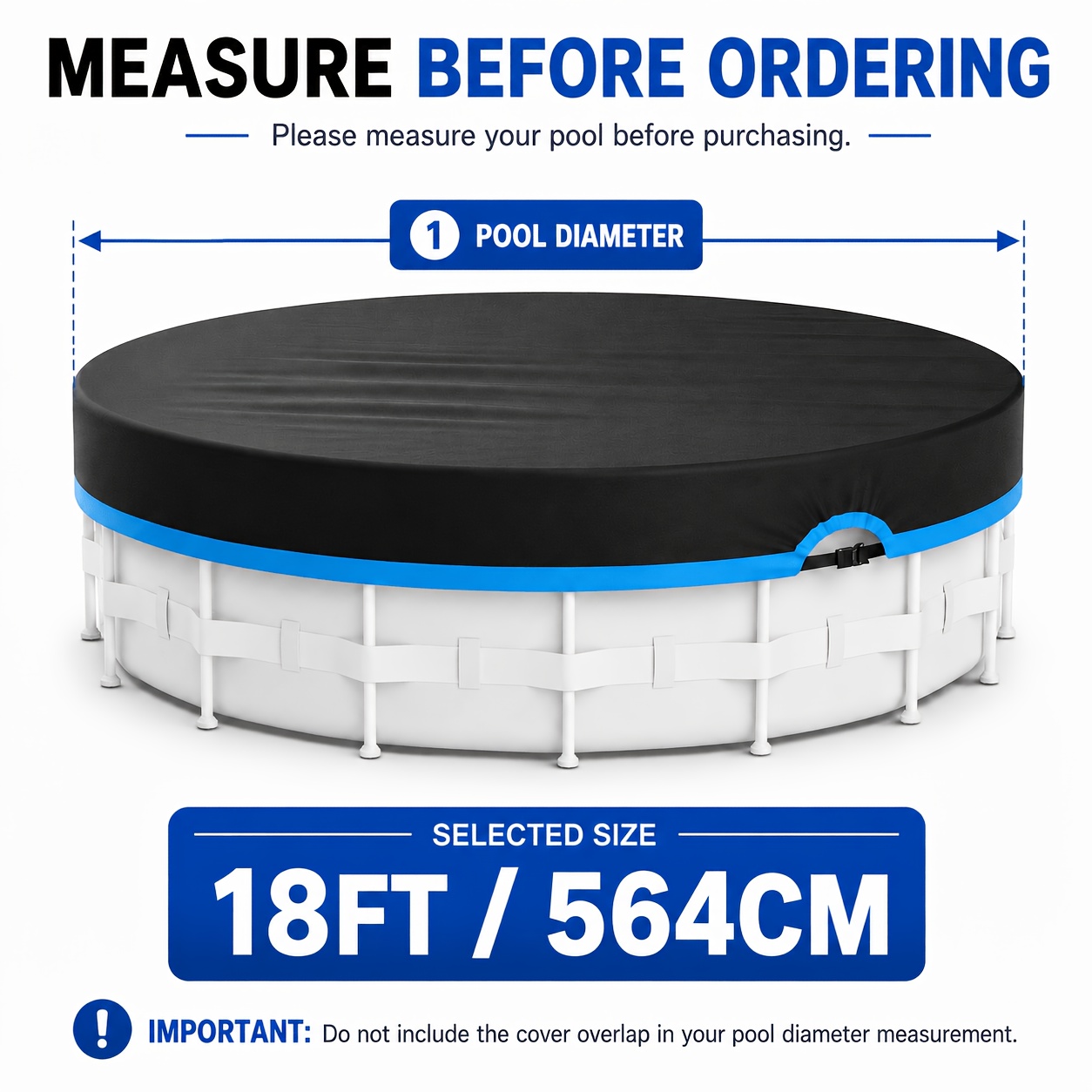 420d Thickened Cover, Windproof Against Leaves And Frost, Above Ground Pool Accessory