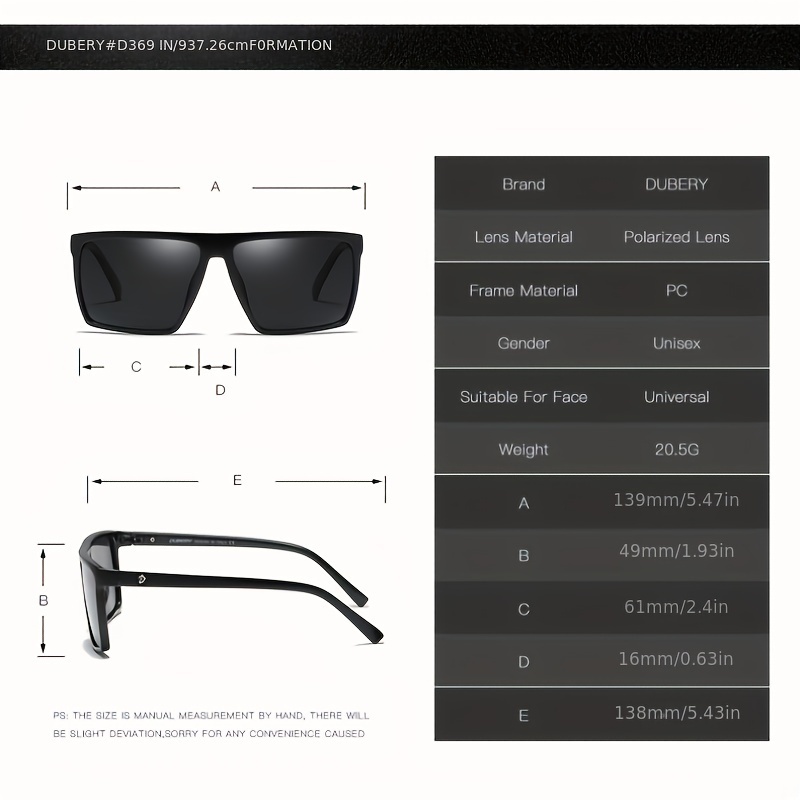Fantasy Premium Flat Top Square Polarized Sunglasses For Men Women