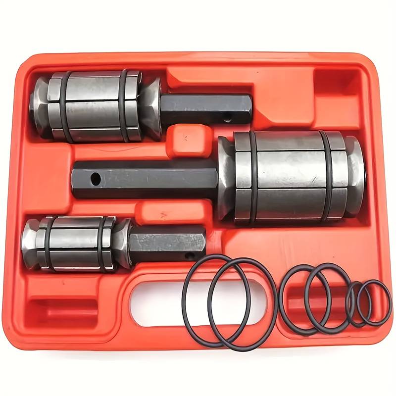 3-Piece Tailpipe Expander Set – 1 1/8" To 3 1/2" Exhaust Muffler Tool Kit With Case & O-Rings