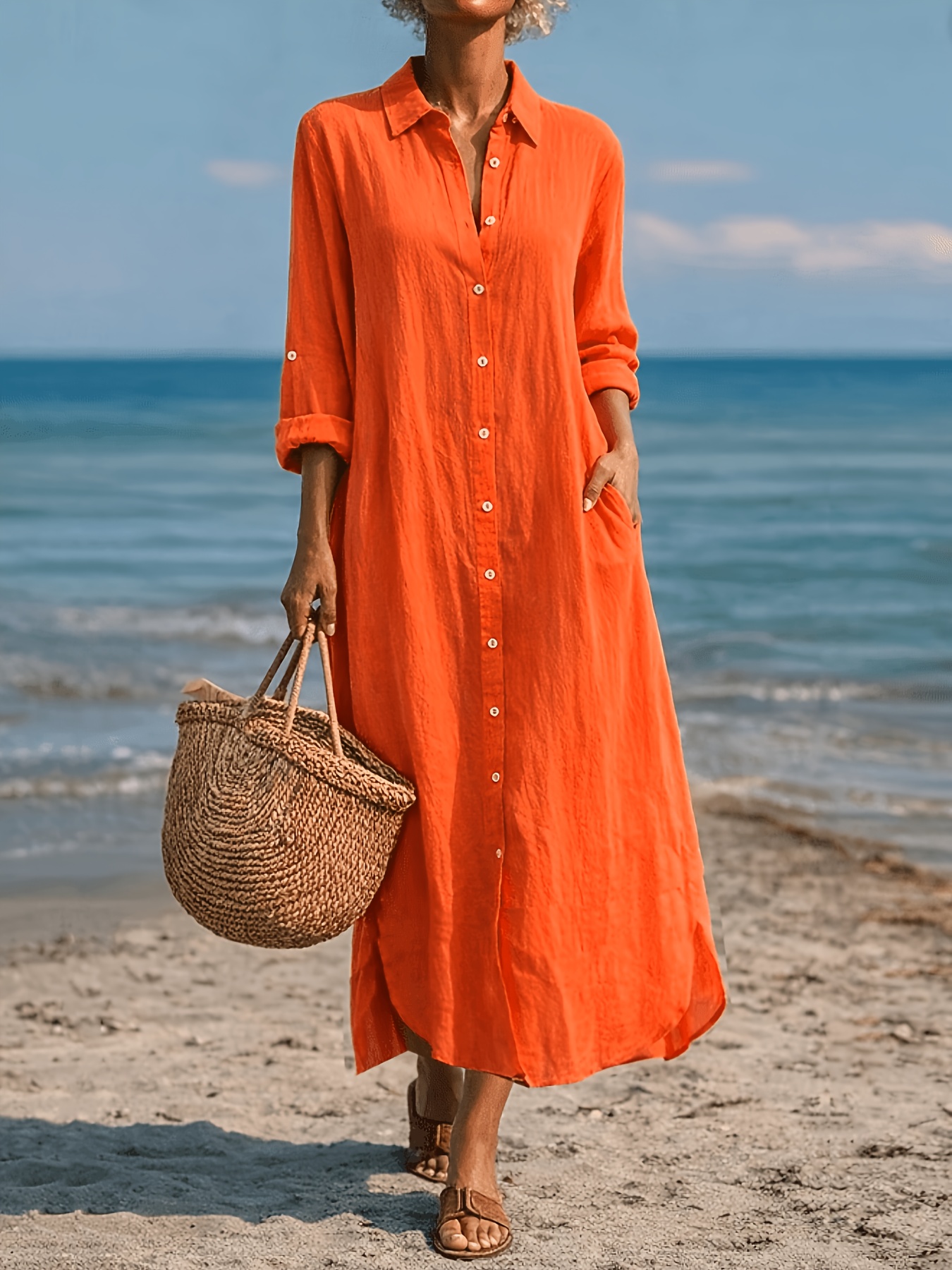 summer dresses for older women sold on Temu Canada
