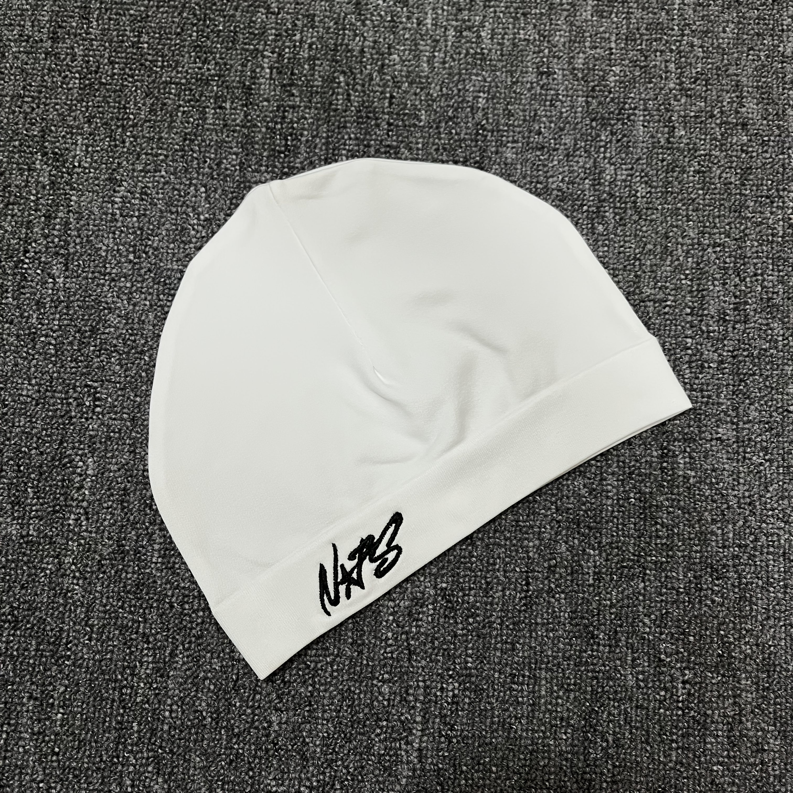 TEMU Gorro tipo beanie elástico retro con estampado de 'N' y 'F' tipo relieve (sin costuras) - Gorro de invierno unisex sin puños para , ropa lavable