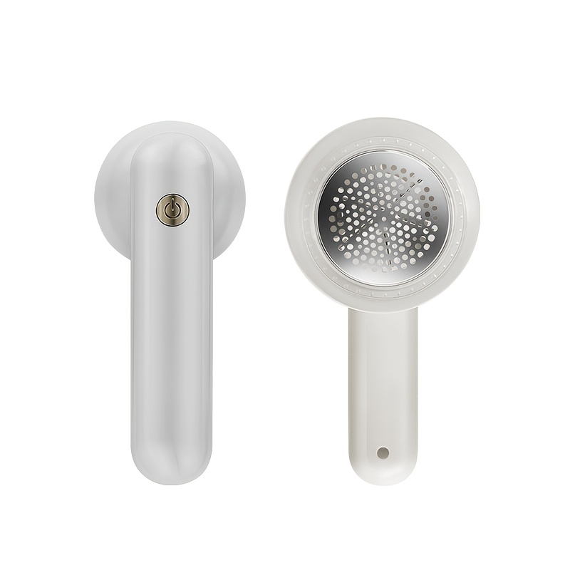 TEMU 1pc Rechargeable Fabric Shaver, Portable Lint Remover, Electric Wool Ball Cleaner, 6-blade Carpet , Sweater Defuzzer, With Usb Charging, 500mah Lithium Polymer Battery, For Home And Travel