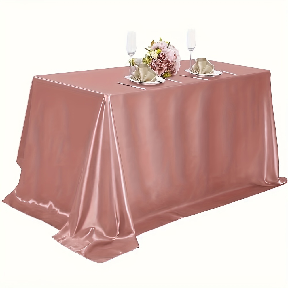 

1pc, Rectangular Tablecloth, Hotel Banquet Tablecloth, Birthday Party Tablecloth Decoration, Table Decor, Wedding Decor, Wedding Supplies