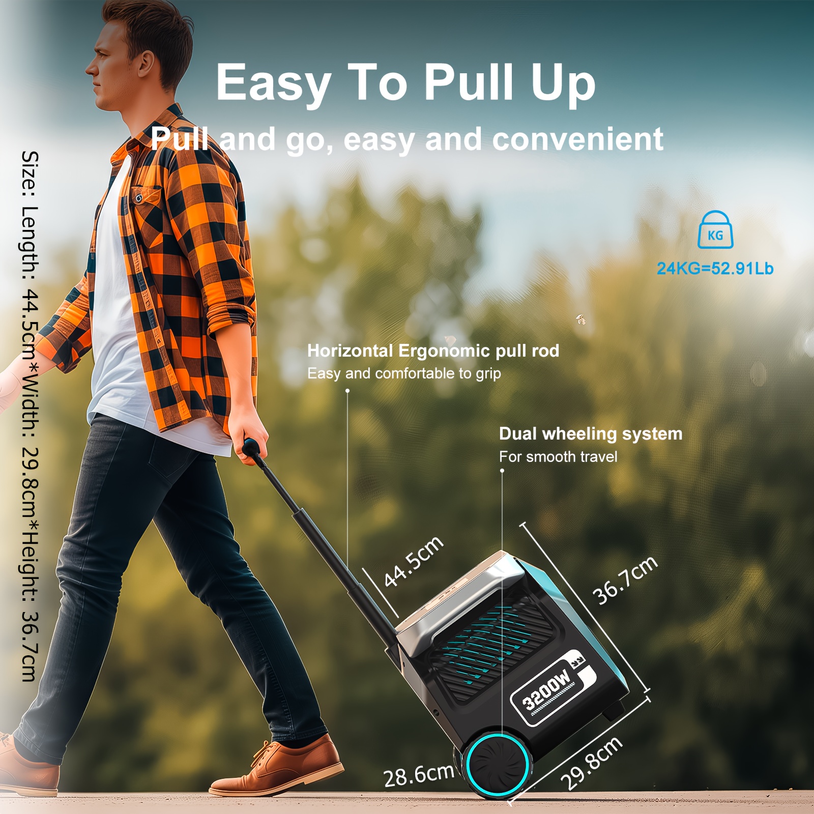 IEE P3200 2048Wh Solar-Powered Portable Power Station & Solar Generator with Fast Charging, 4x1200W/2400W AC Outlets, 100A DC Port, 10-Device Charging, 24H Runtime, App & Voice Control, Lithium Battery Backup for Home, Camping, RV, Outdoor - Solar Panel Compatible, Emergency Backup Power, Solar Generator with Panels Included, Portable Power Station with Solar Panel, Solar Battery, Solar Power Bank Portable Charger, Portable Generator for Camping, Solar Generator with Panels, Remote
