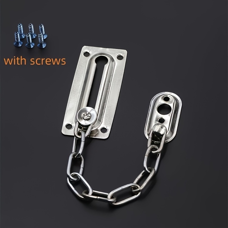 TEMU Phone Cabinet With Iron Anti-theft Chain, Hanging Chain Display Cabinet, Safety Chain, Heavy Metal Door Chain Lock, Hotel Door Room Door Safety