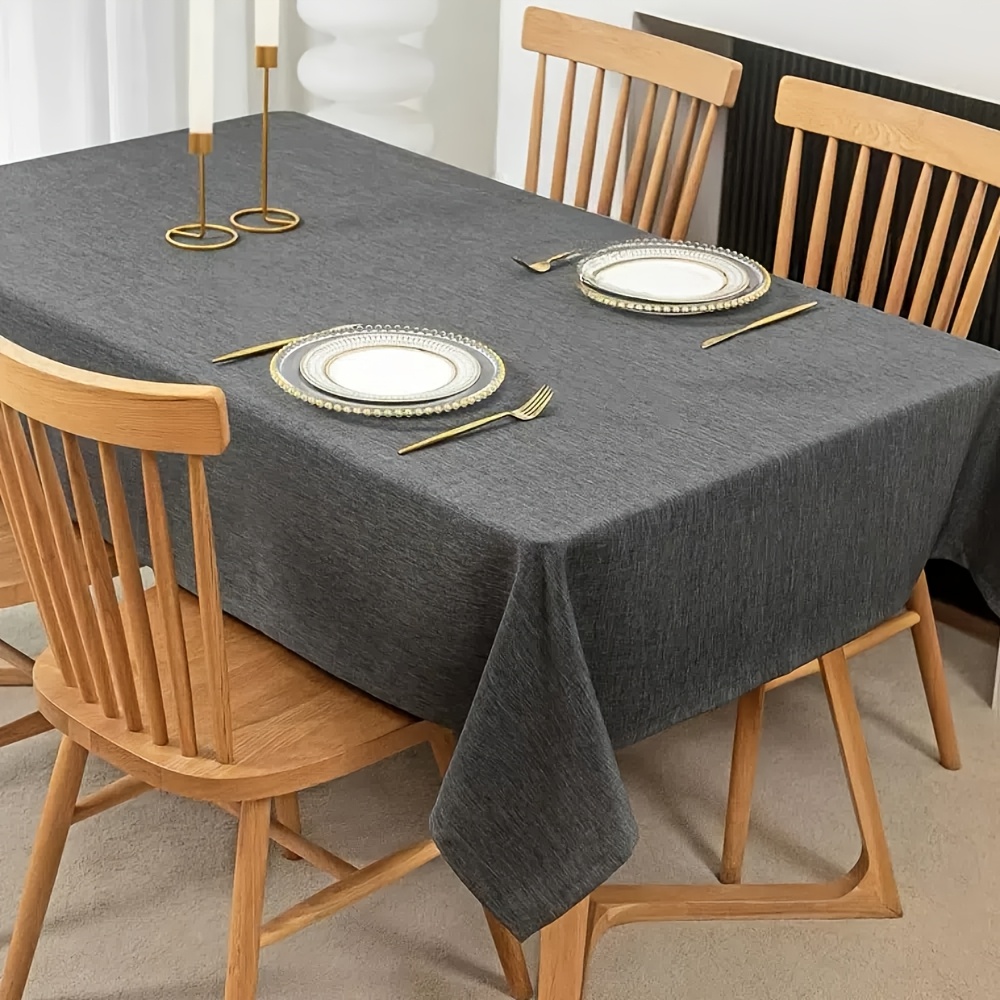 

1pc, Tablecloth, Dining Room Tablecloth, Waterproof And Stain-resistant, Kitchen Decorative Tablecloth, Stain-resistant, Easy To Clean, Simple