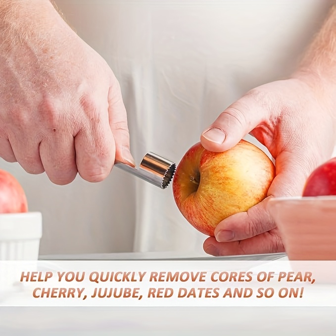 fruit corer pitter multi functional   and   remover set stainless   seed remover tool for   pear cherry     durable and   kitchen gadget for home and commercial use details 3