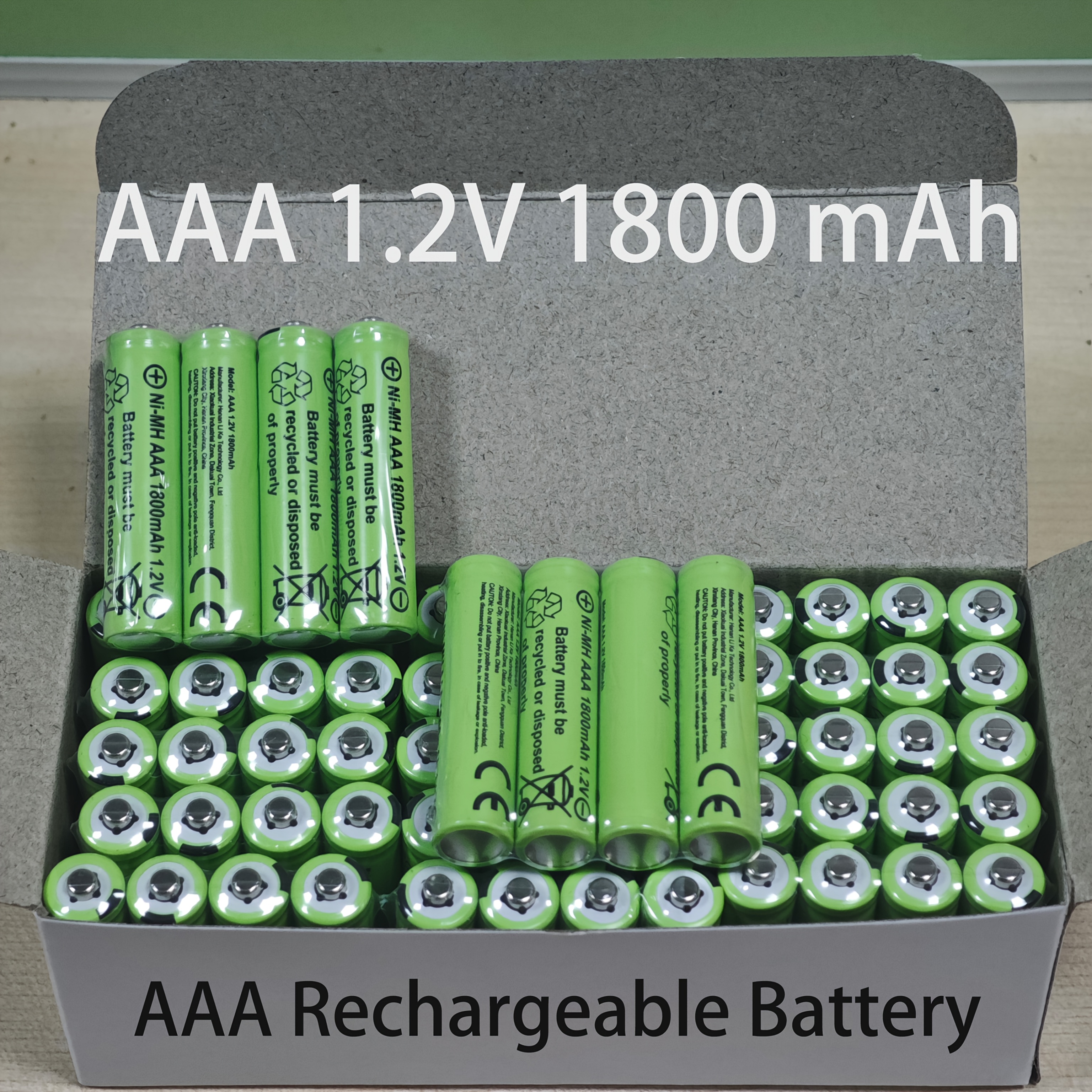 set 4-24 baterii aaa reîncărcabile 1800mah ni-mh, 1.2v 3a,   pentru lumini led, jucării, mp3 players, camere foto, lanterne, aparate de ras electric,  , mouse-uri wireless și tastaturi